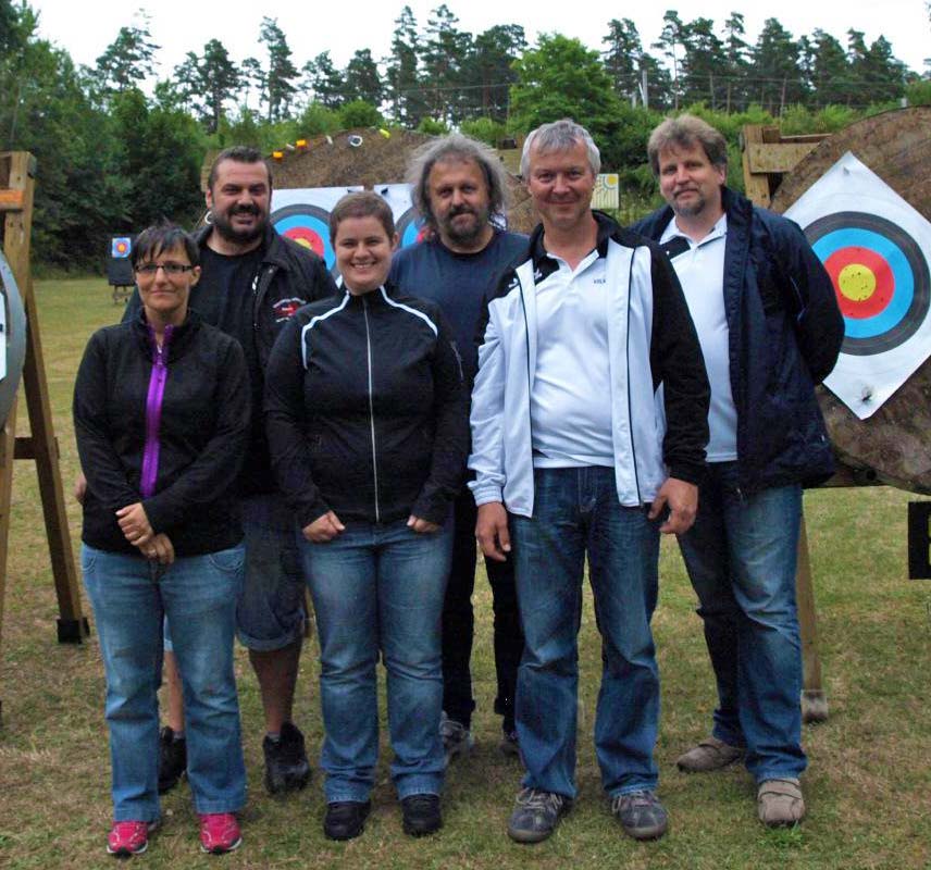Landkreis Miltenberg - Amorbach - Bogensport - Schulsport-Meisterschaften 2014 - das Betreuerteam